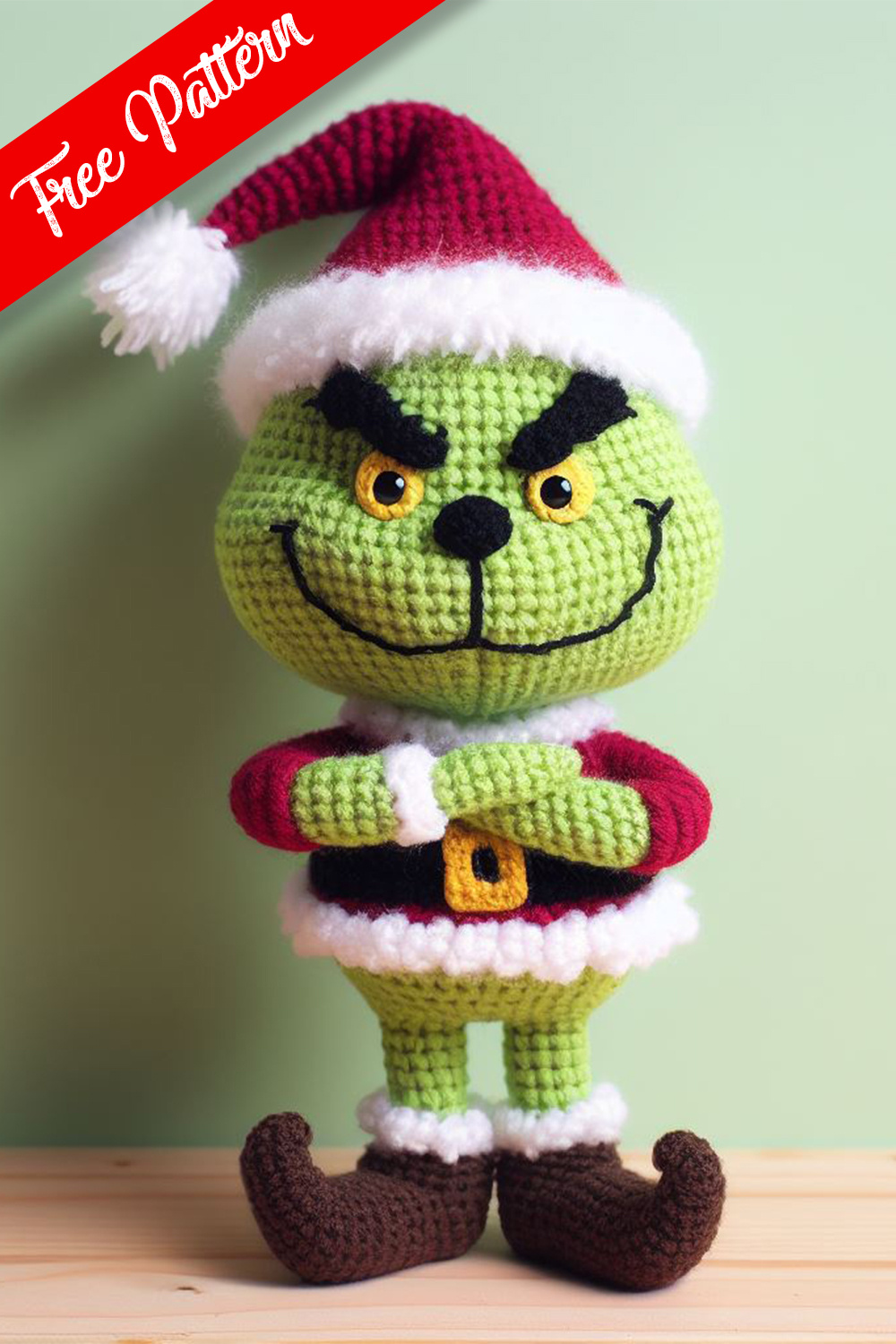 Grinch Amigurumi Free Pattern