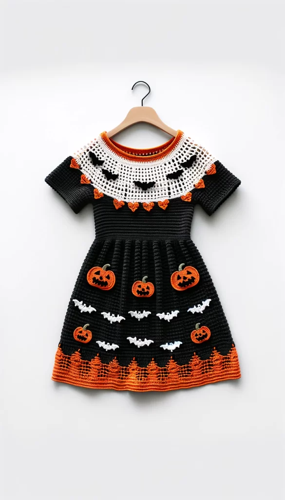 Spooky Crochet Halloween Dress Perfect for Festive Fun