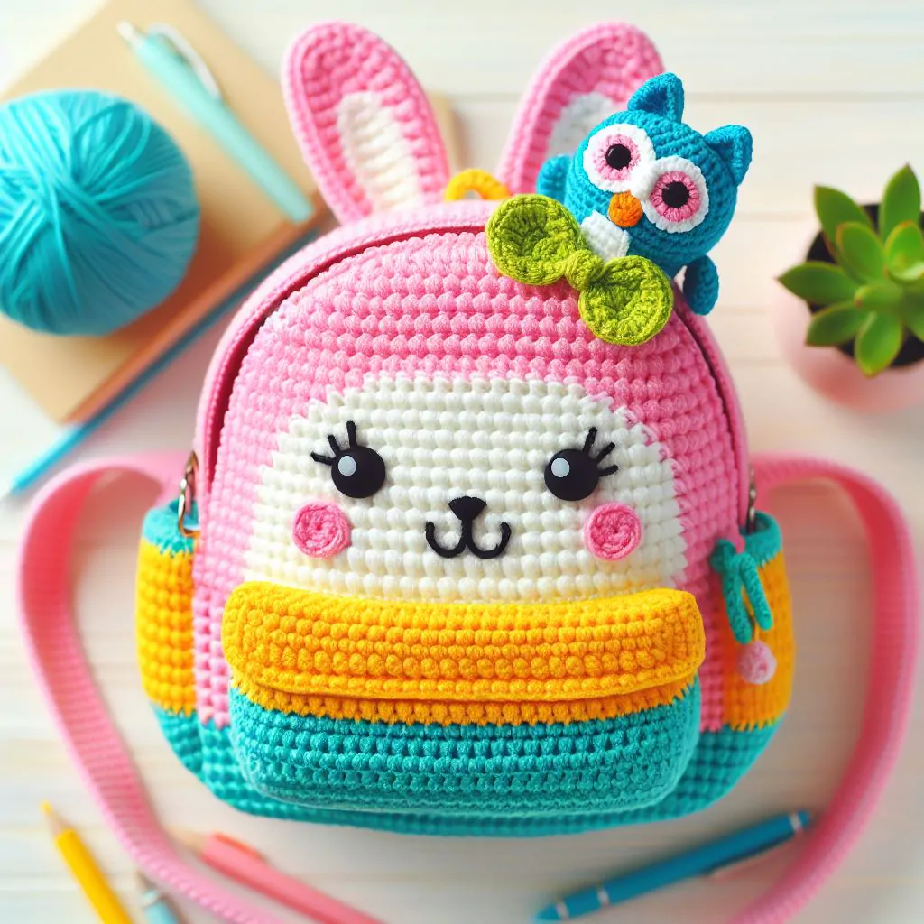 Adorable Crochet Bunny Backpack Cute and Functional