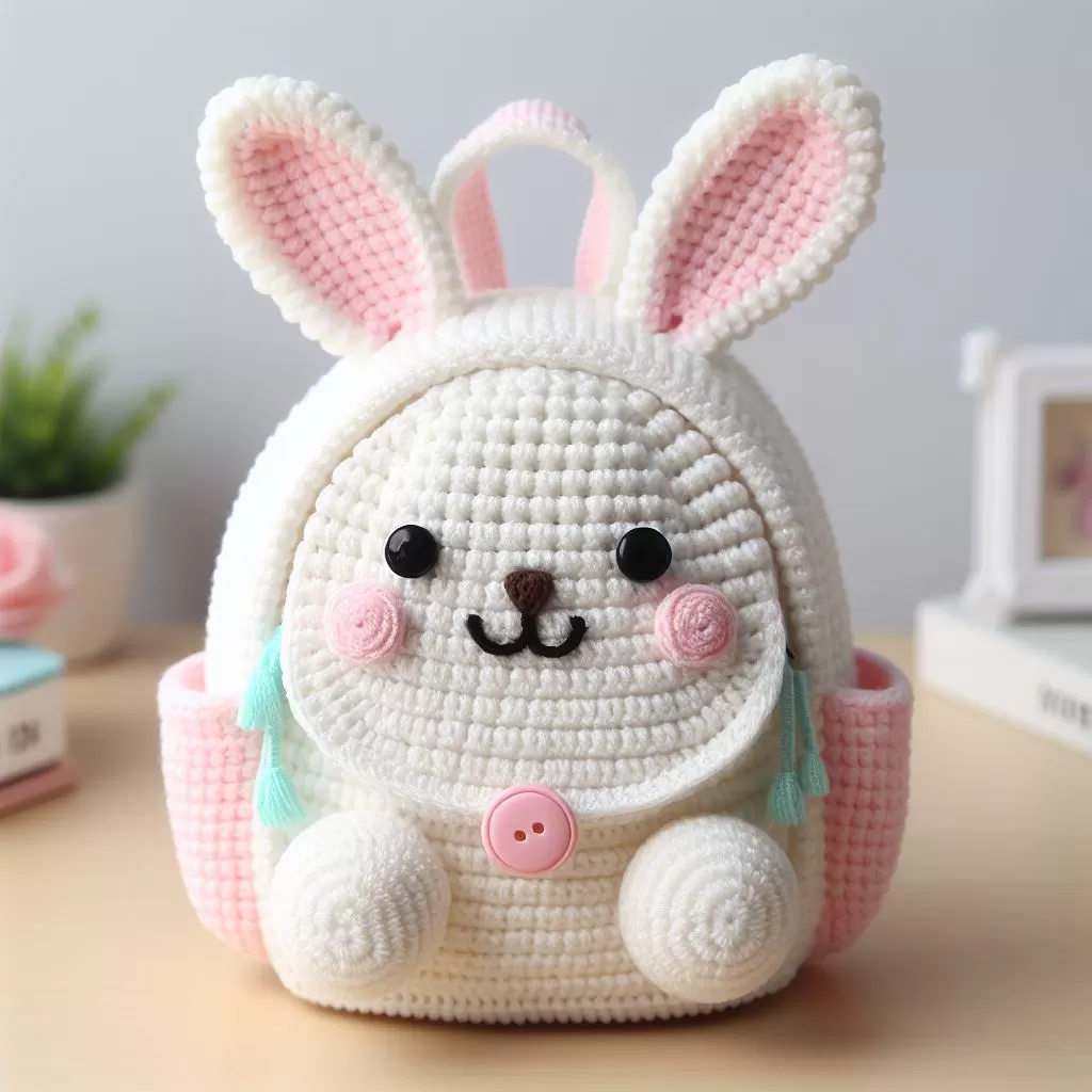 Crochet Pattern for an Adorable Bunny Backpack