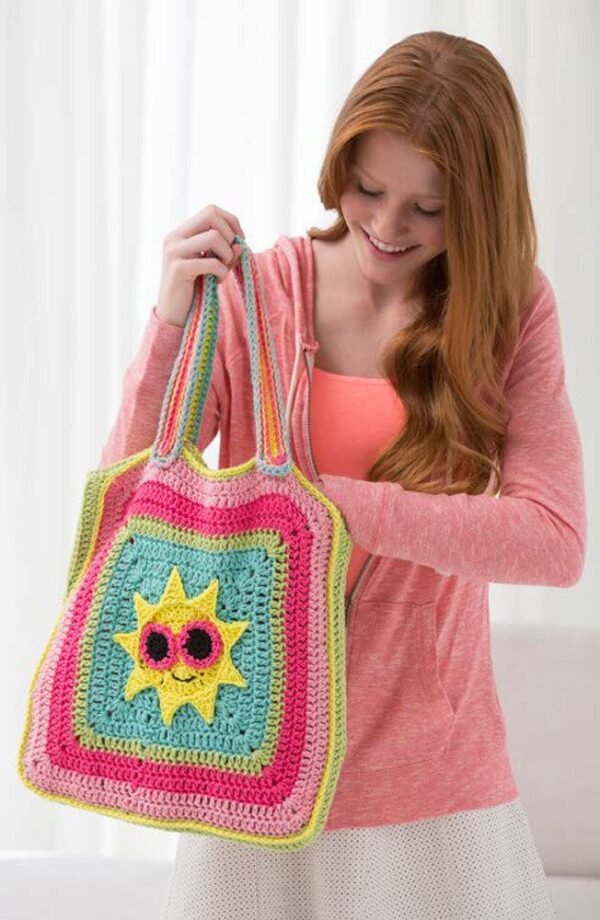 Sunny Day Tote Bag - Free Pattern - Crafts Ideas