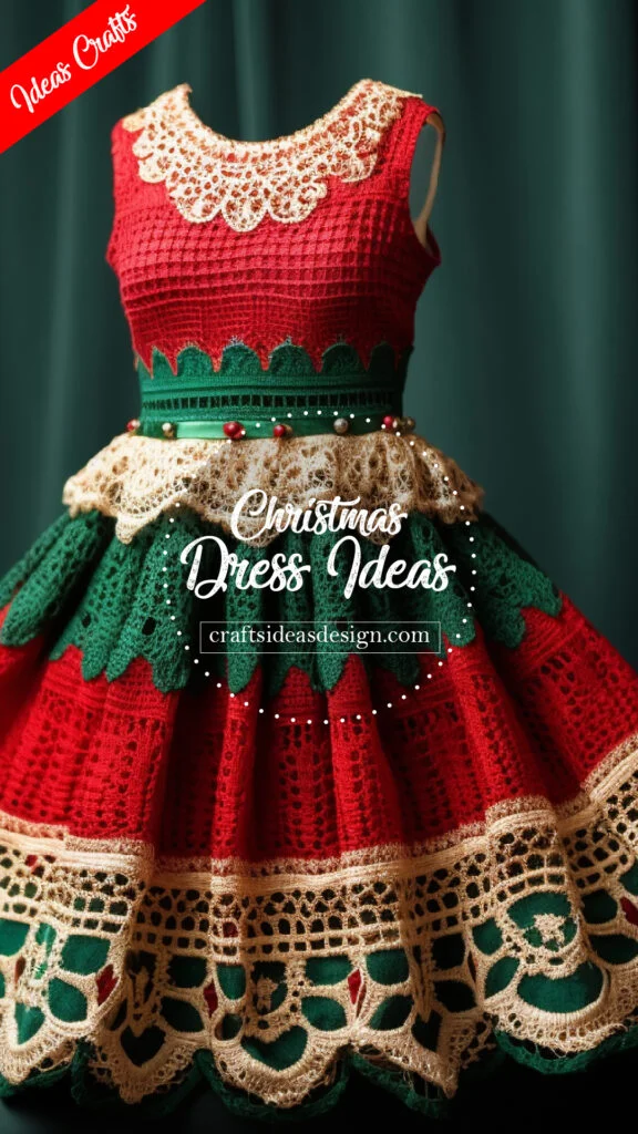 20 crochet dresses Christmas