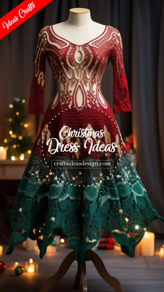 20 crochet dresses Christmas