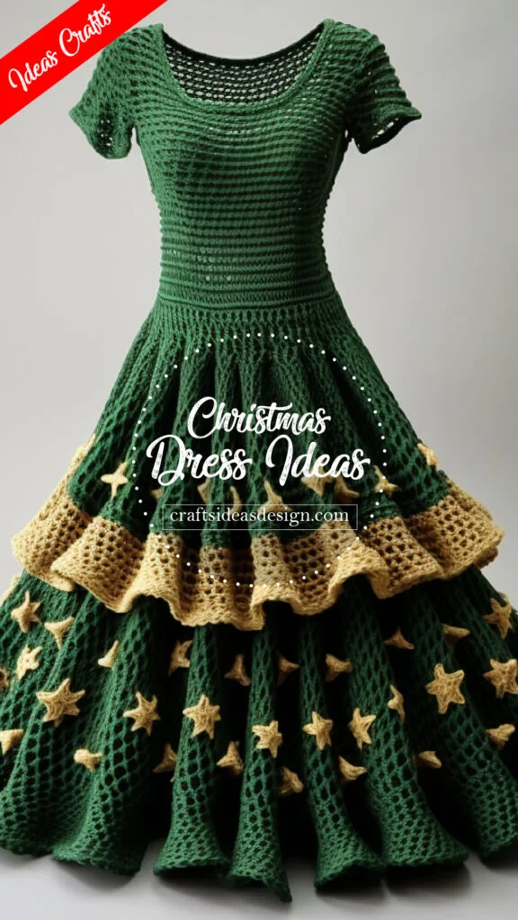 20 crochet dresses Christmas