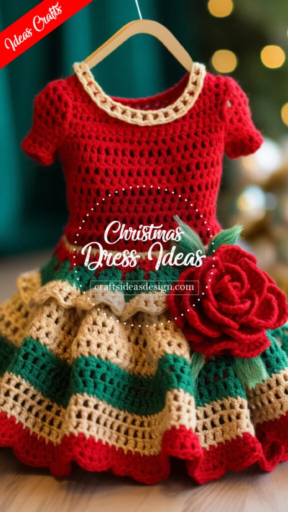 20 crochet dresses Christmas