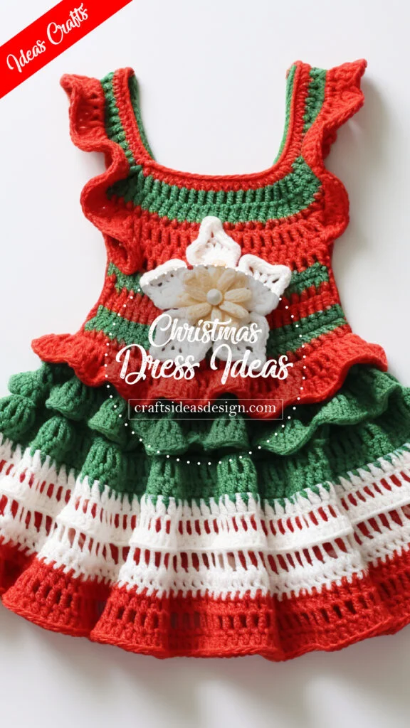 20 crochet dresses Christmas