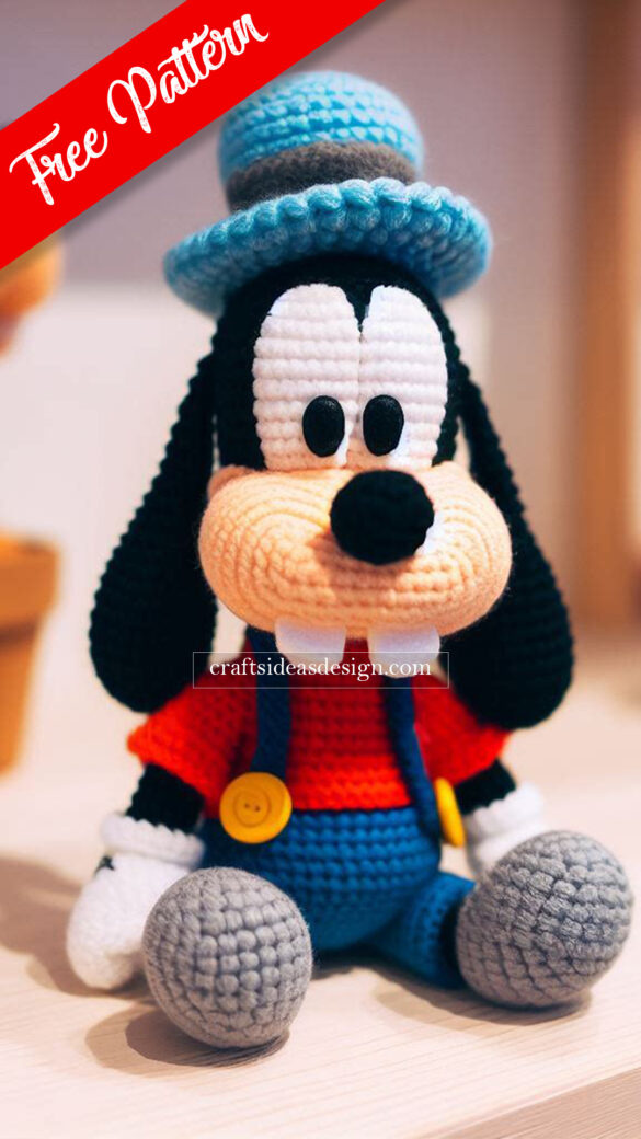 Goofy Amigurumi - Free Pattern - Crafts Ideas