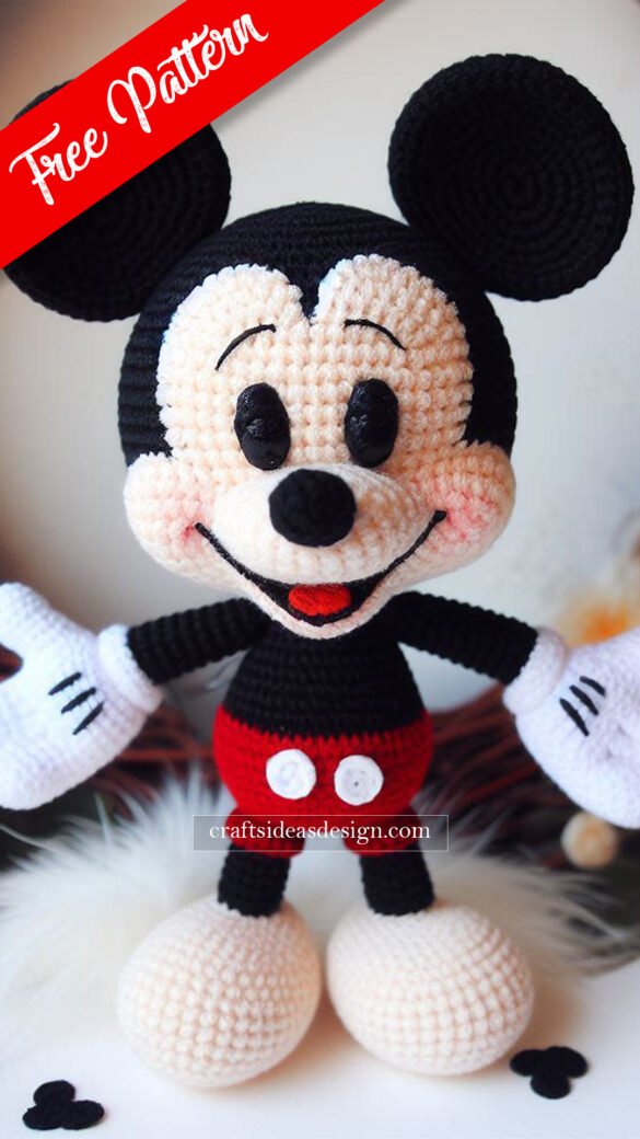 Mickey Mouse Amigurumi - Free Pattern