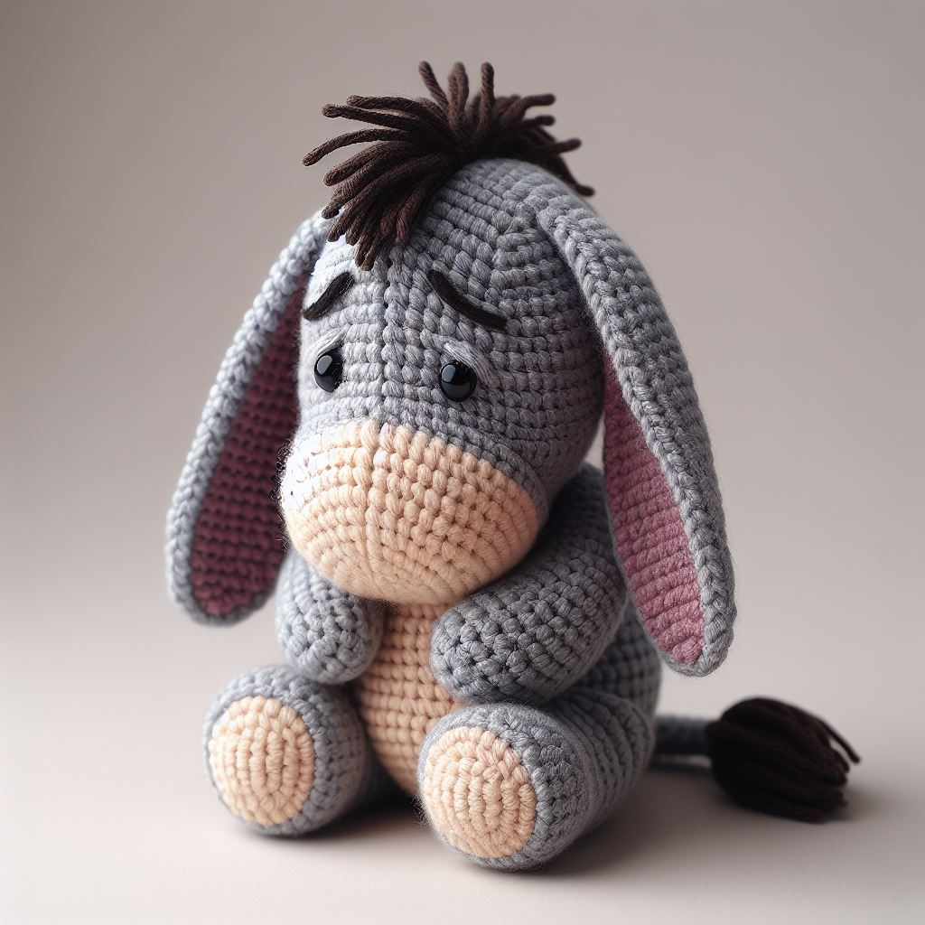 Eeyore Amigurumi Free Pattern