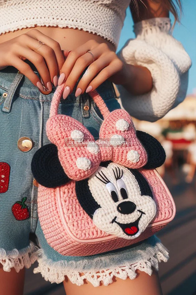 5 Crochet Minnie Mouse Bag
