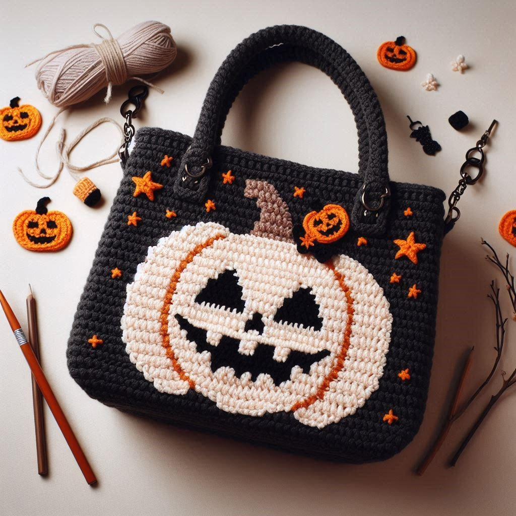 Halloween Crochet Bag