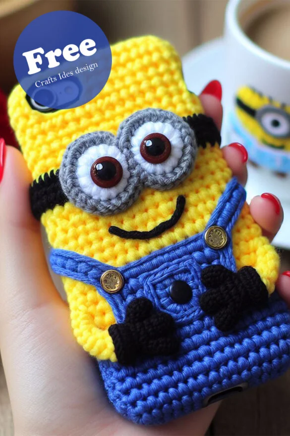 Crochet Minion Phone Case