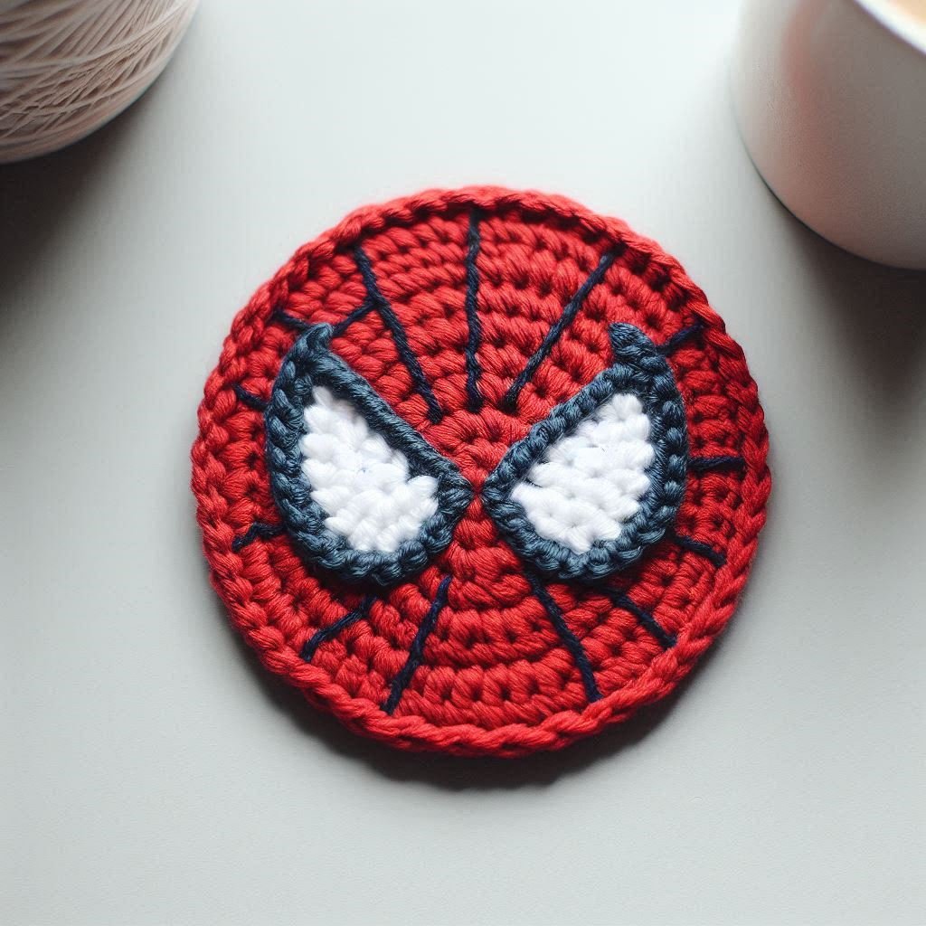 Crochet Spider-Man Coaster