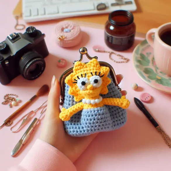 Lisa Simpson Crochet Purse