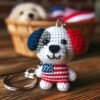 Cute Crochet Patriotic Pupp