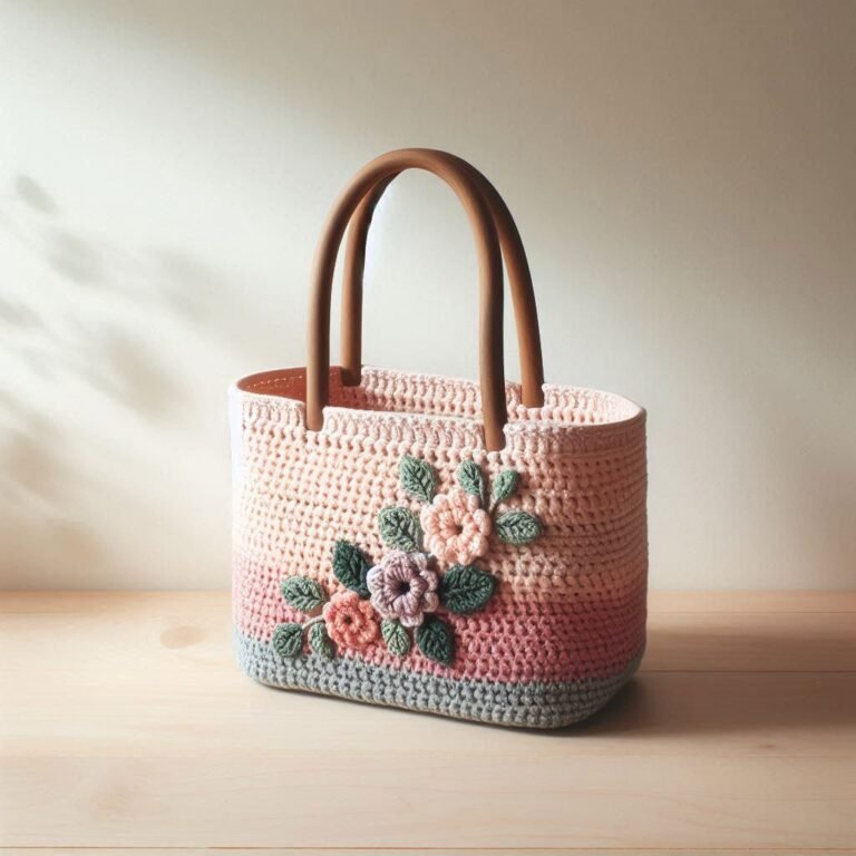 Elegant Crochet Tote Bag