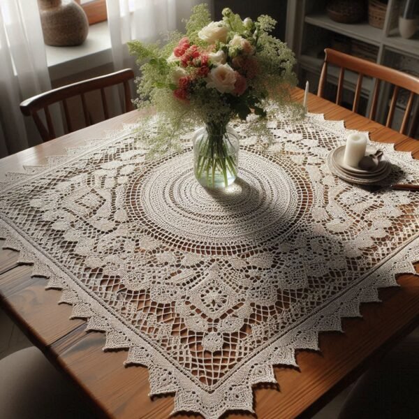 Vintage Crochet Tablecloth