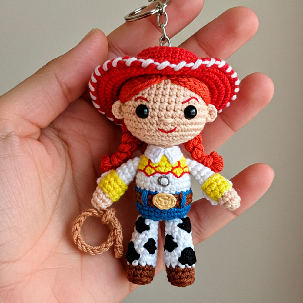 Crochet Jessie Keychain PDF + 50 Patterns Gift