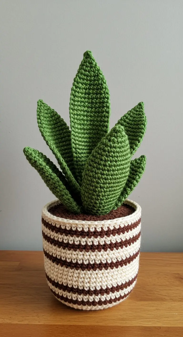 Snake Plant Crocheted3