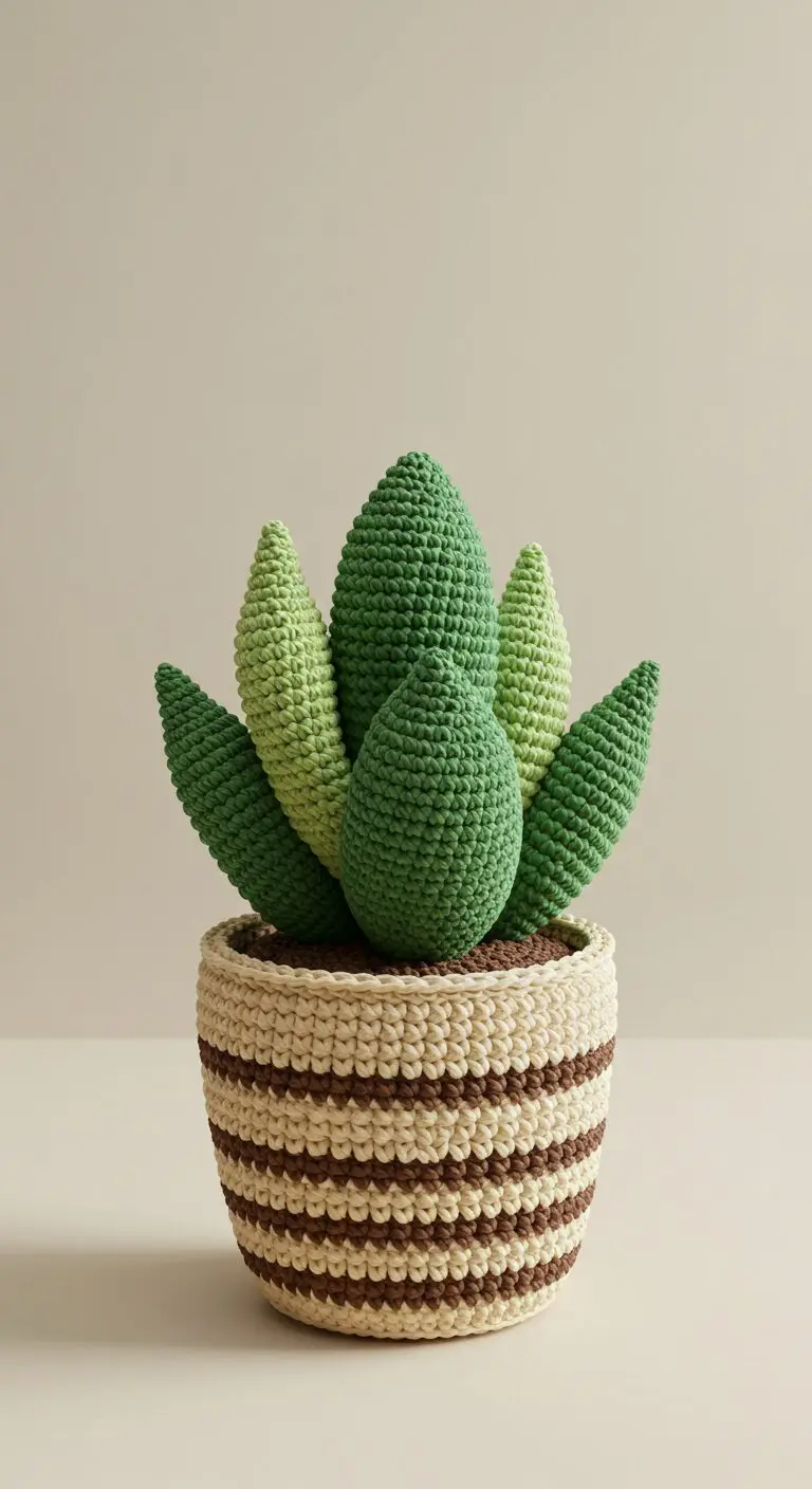 Snake Plant Crocheted4 2