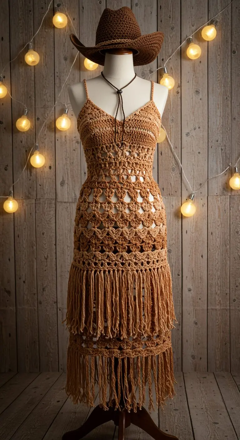 crochet western dress Crocheted Gypsy Tale