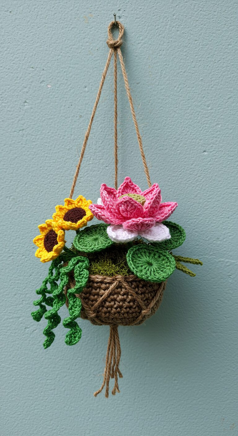 Crochet Hanging Plant