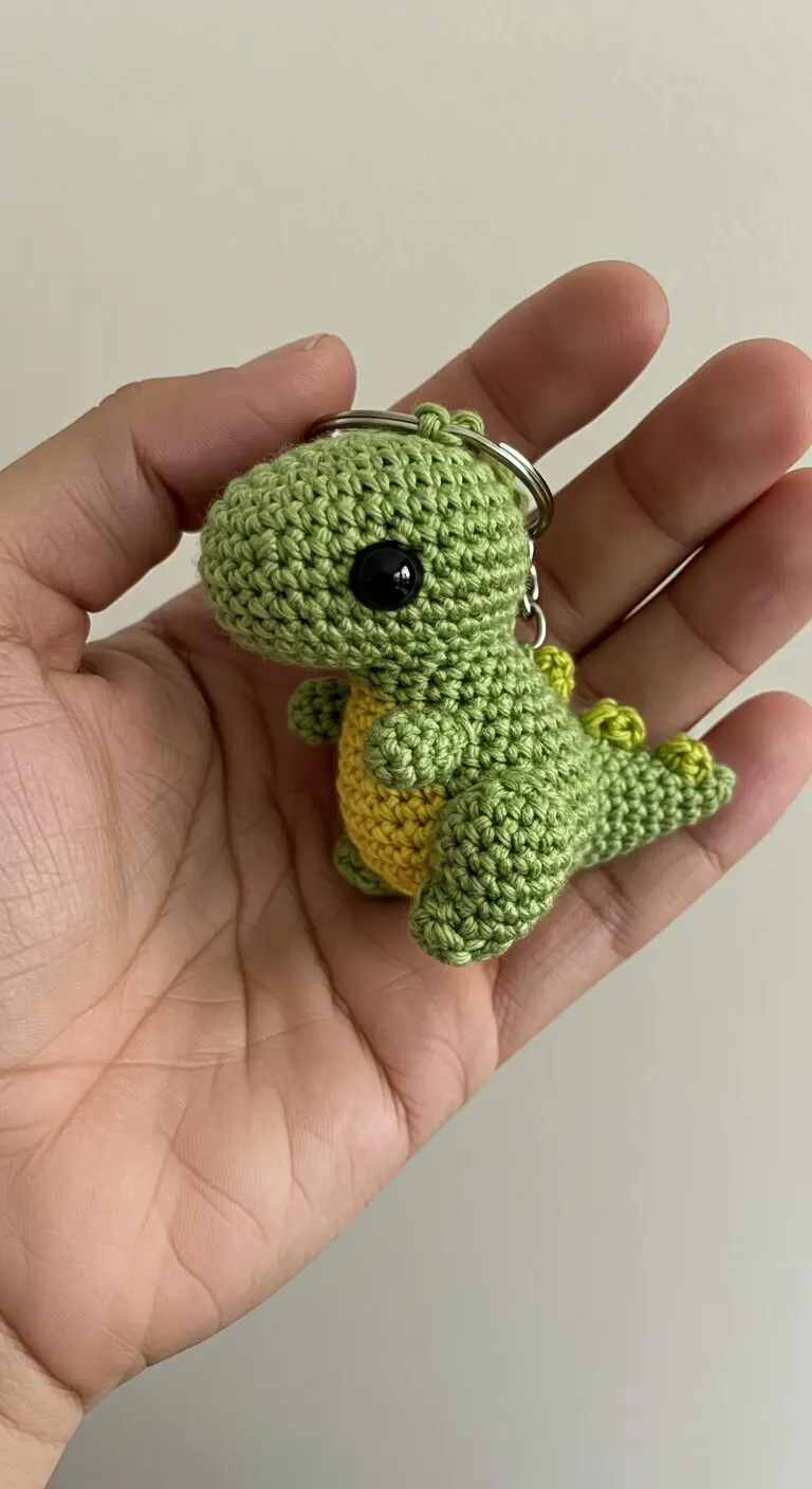 Charming Crochet Dino Keychains A Collection Of Adorable Dinosaurs
