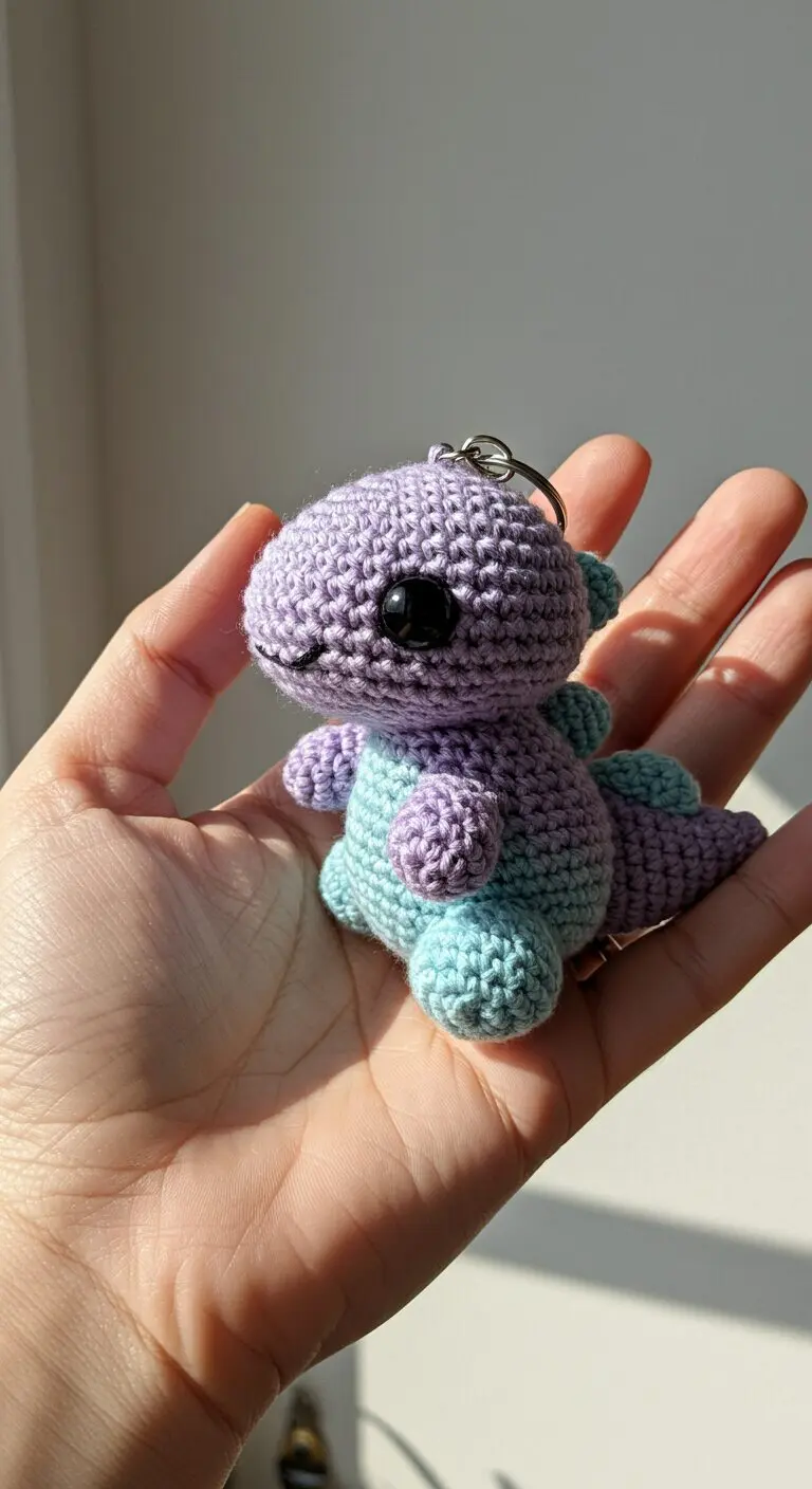 Charming Crochet Dino Keychains A Collection Of Adorable Dinosaurs