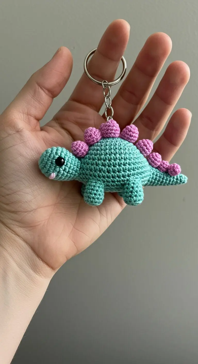 Charming Crochet Dino Keychains A Collection Of Adorable Dinosaurs