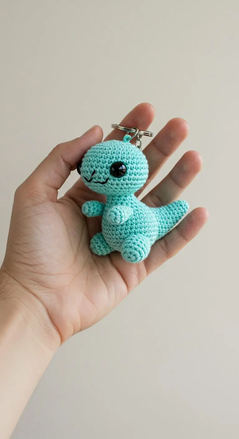 Charming Crochet Dino Keychains A Collection Of Adorable Dinosaurs