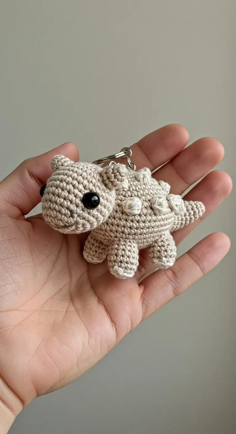 Charming Crochet Dino Keychains A Collection Of Adorable Dinosaurs