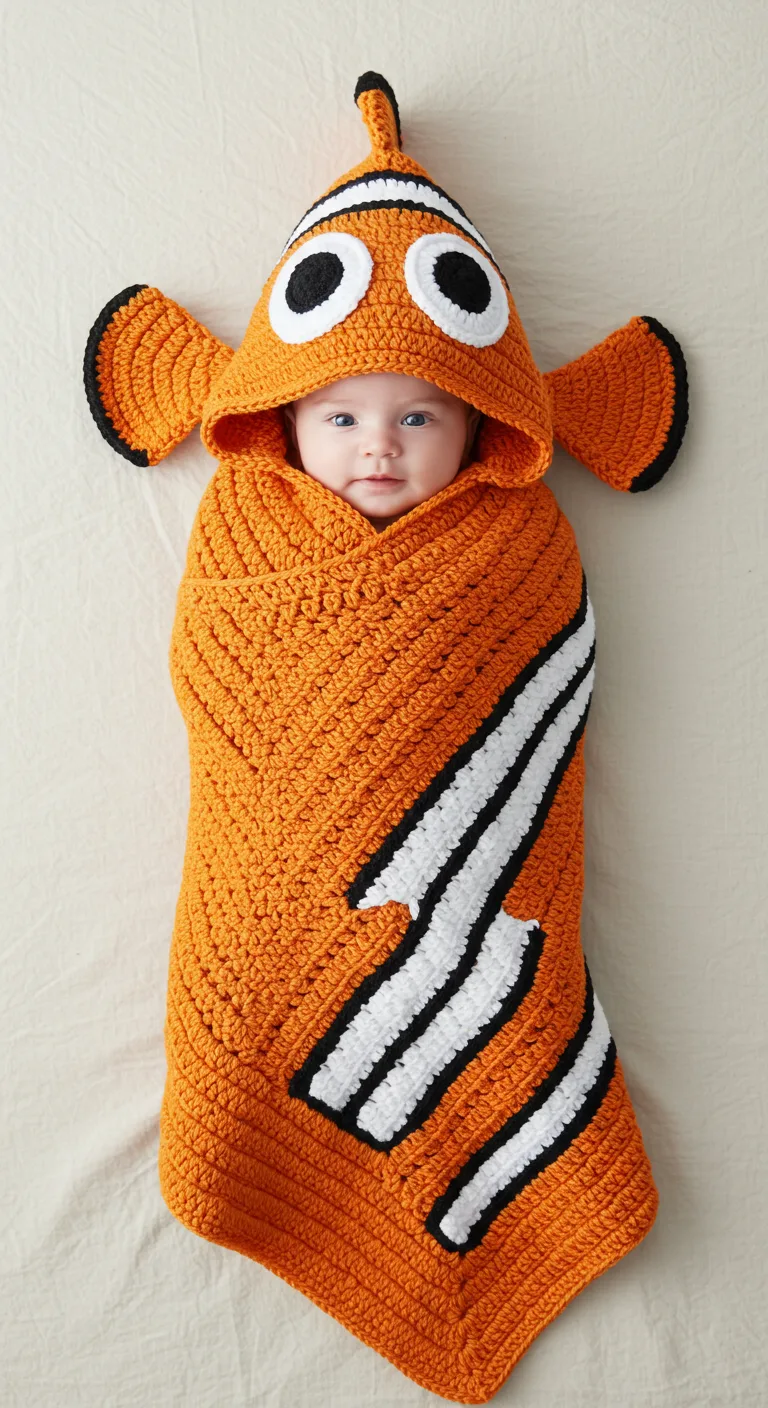 Clownfish Crochet Blanket