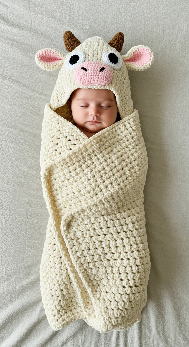 Cow Crochet Blanket
