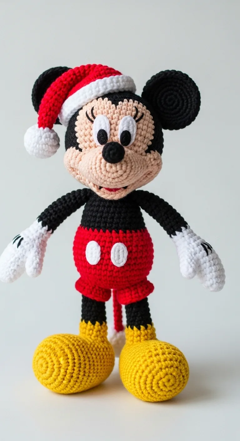 Festive Crochet Mickey Mouse Perfect Holiday Cheer