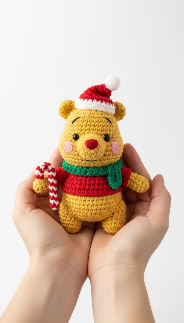 Jolly Christmas Pooh Bear Amigurumi Crochet Pattern 2