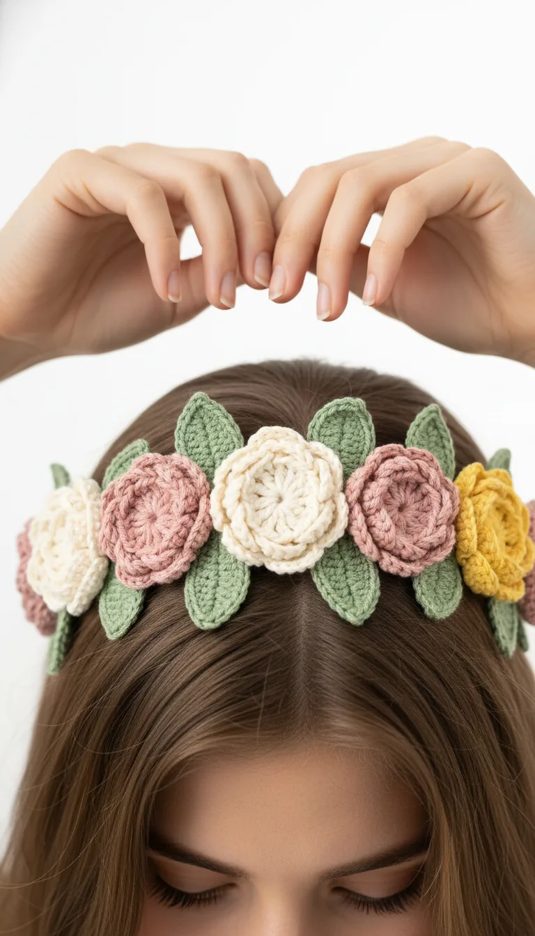 Bloom With Beauty Easy Crochet Flower Crown Pattern For Whimsical Style 2