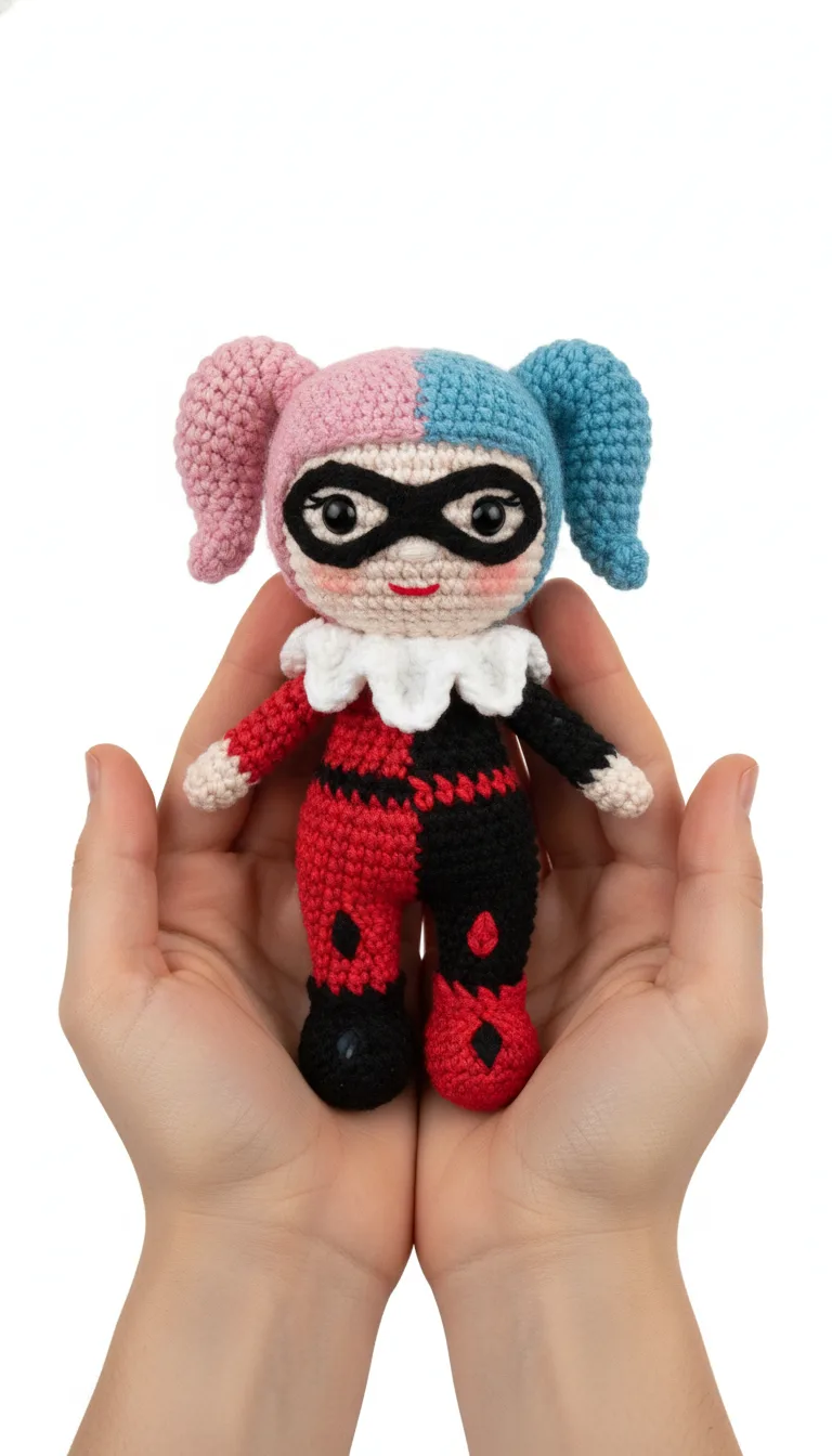 Craft Your Own Mischievous Jester The Harley Quinn Amigurumi Pattern