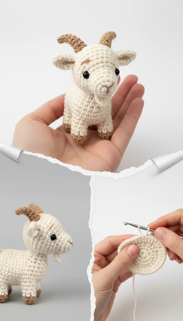 Adorable Amigurumi Goat Free Crochet Pattern For A Little Farm Friend