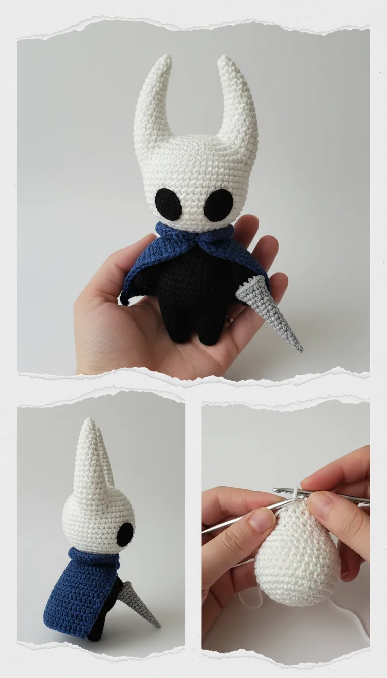 Conquer Hallownest Free Crochet Hollow Knight Amigurumi Pattern