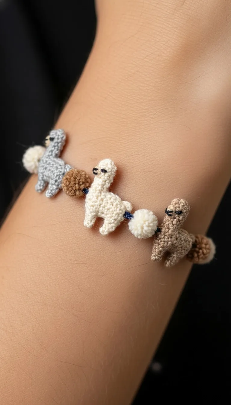 Crochet Your Own Adorable Amigurumi Alpaca Bracelet Pattern