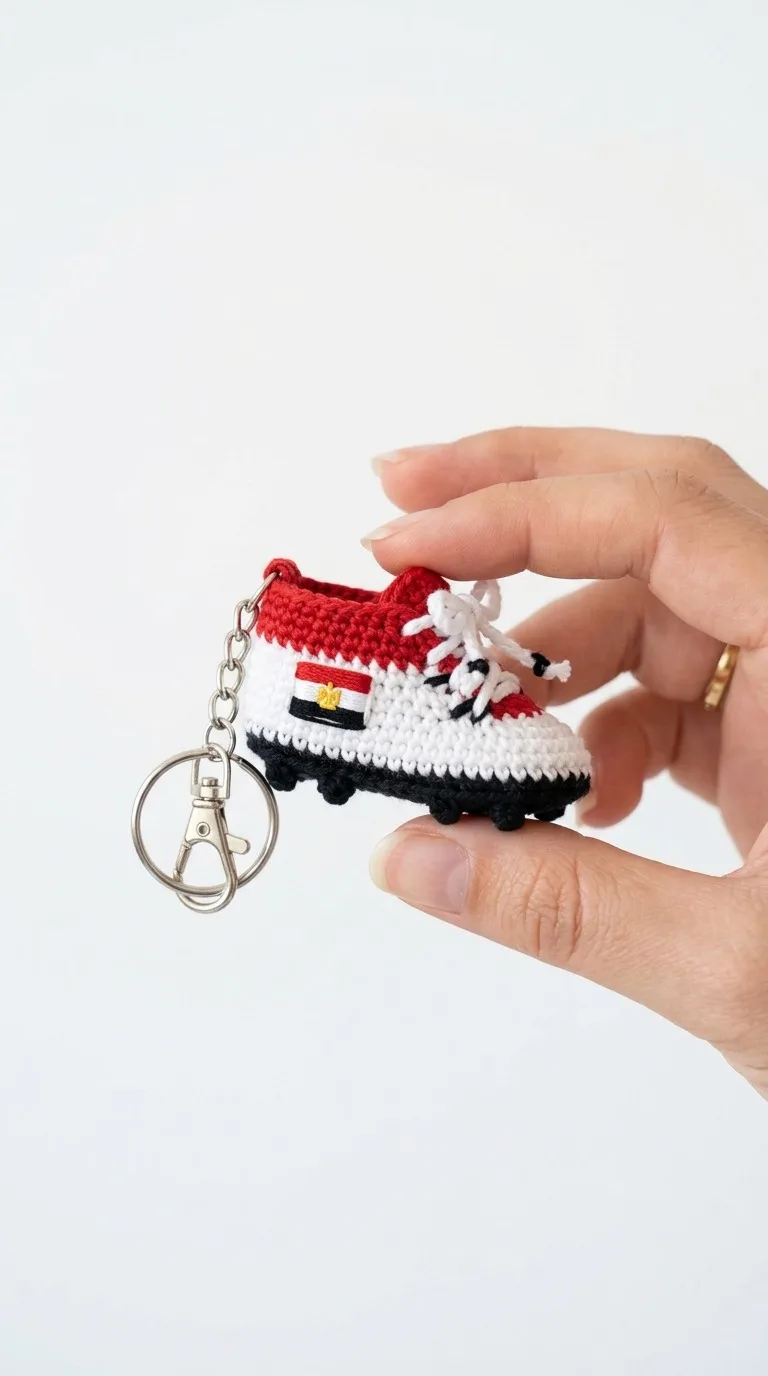 Score Big Crochet Your Own Miniature Soccer Cleat Keychain