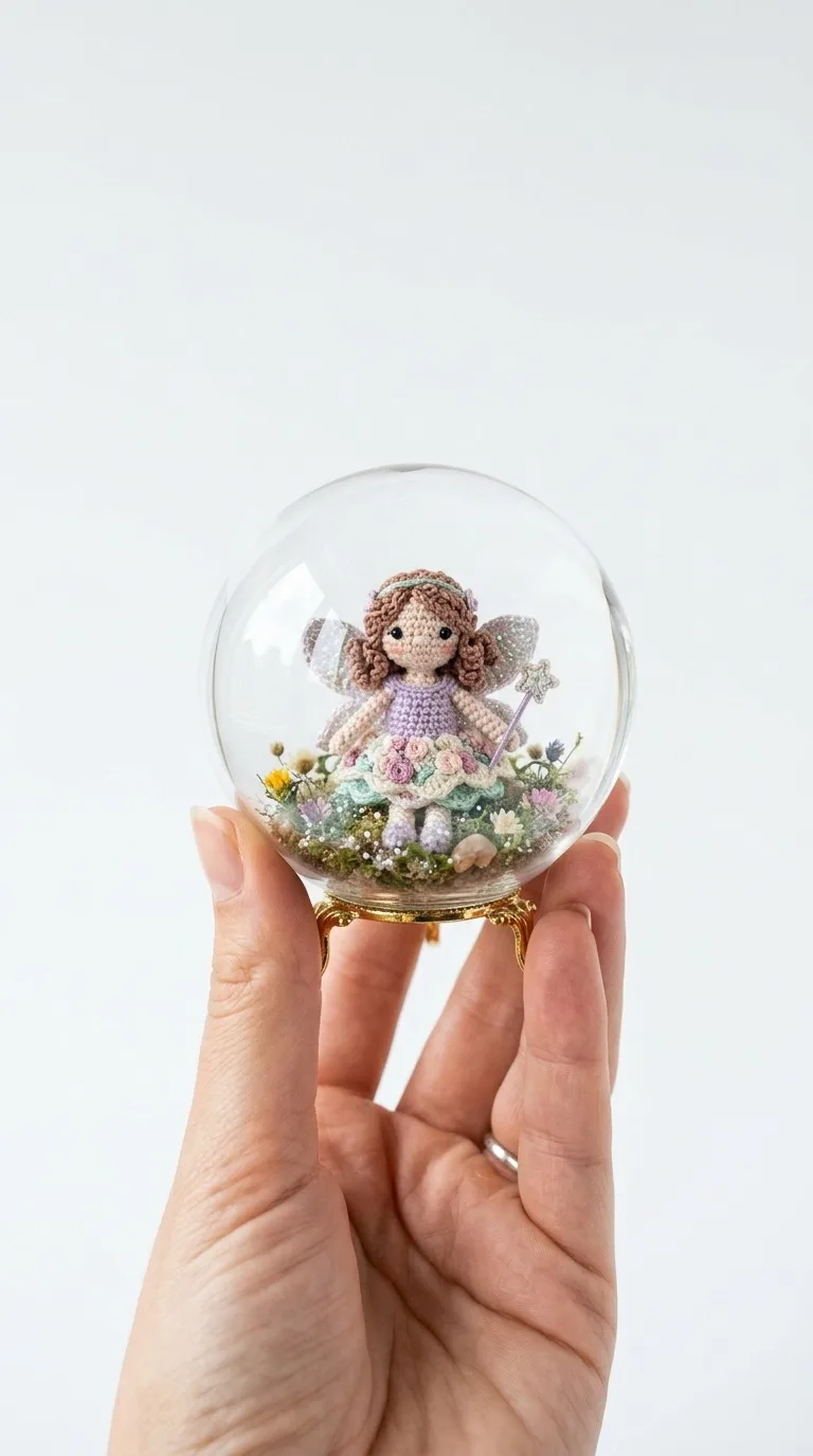Miniature Crochet Fairy Amigurumi Free Micro Pattern