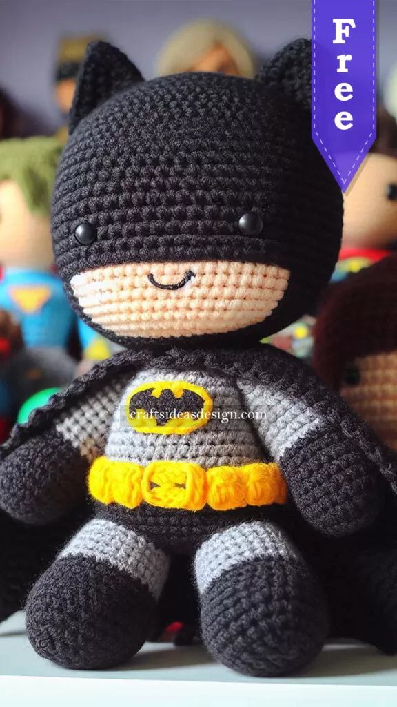 Batman Amigurumi- Free Pattern